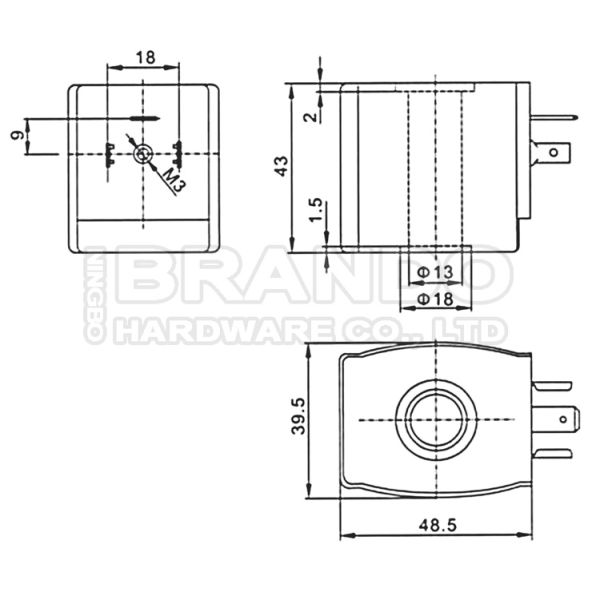 Class H Best-Nr.0210 Refrigeration Solenoid Valve Coil 24VDC 220VAC 380VAC