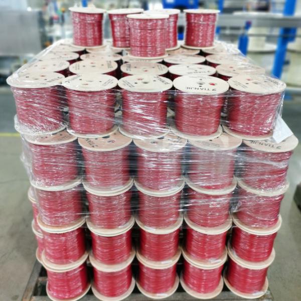 Tinned Stranded Copper 4C*18AWG Unshielded Red PVC Fire Alarm Wires