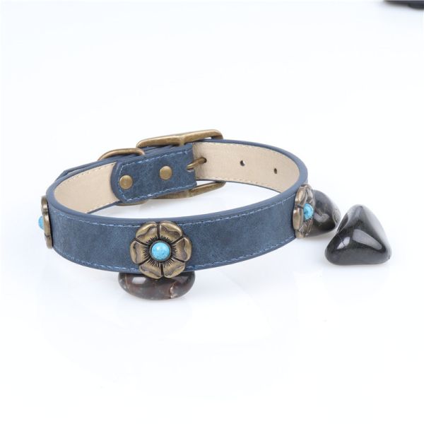 Поставка любимца цветка поводка PU воротников собаки моды милая