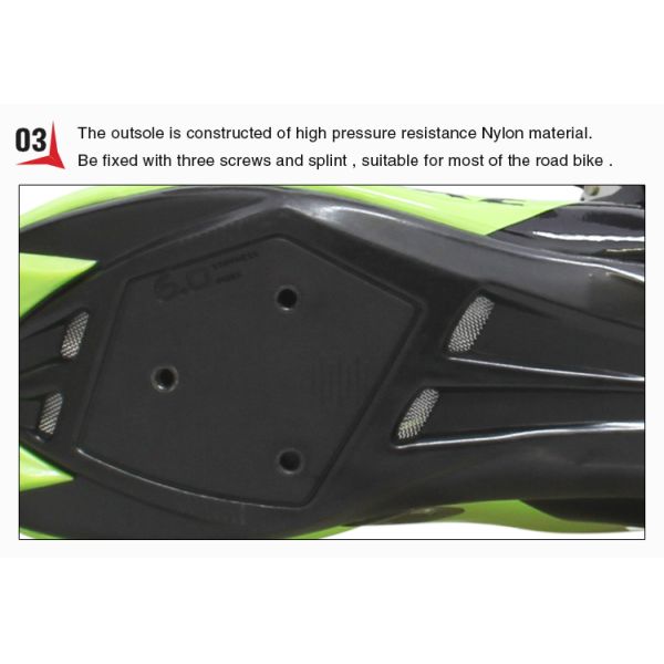 Size 35-46 Road Bike Sneakers Geometry Design Body High Pressure Resistance
