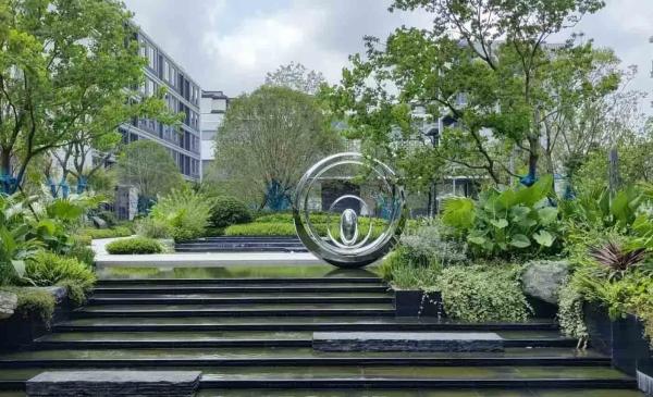 Contemporary Outdoor Abstract  Metal art Landscape Sculpture