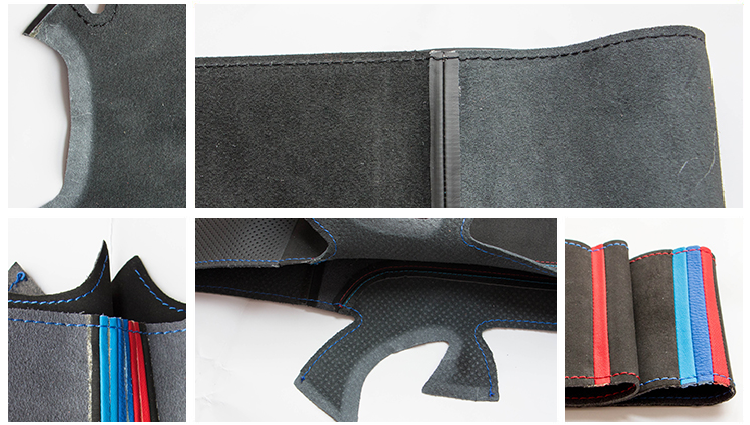 Beige Artificial Leather Custom Steering Wheel Cover for Ssangyong Korando 2011-2014