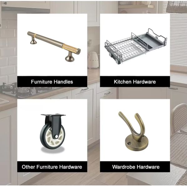 Wholesale Furniture Cabinet Hardware Handles Elongated Modern Design ALUMINIUM Door Handles