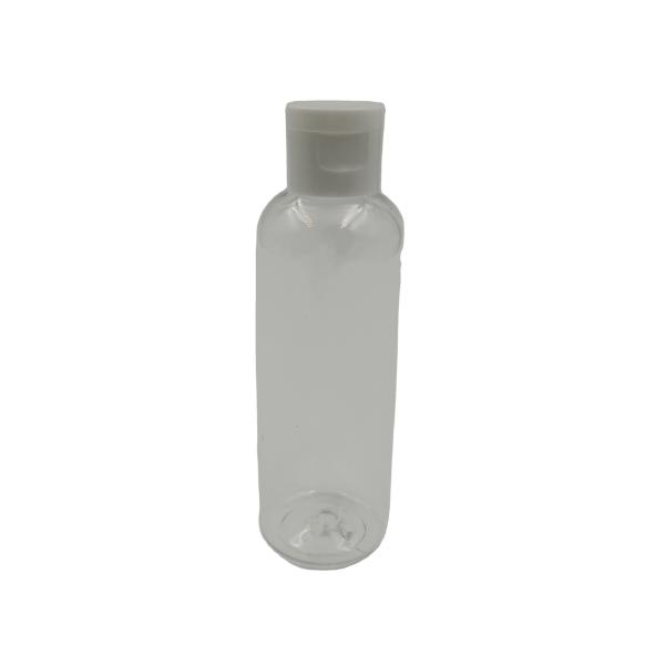 Plastic Round PET Lotion Pump Bottle with Top Cap Transparent and User-Friendly