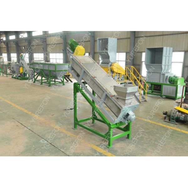High Efficient Plastic Washing Recycling Machine With Multiple Hot Washing Tanks