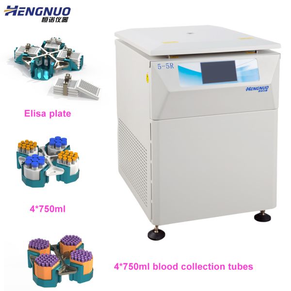 4x1000ml Large Capacity Centrifuge Machine 5500rpm Blood Bank Refrigerated Centrifuge