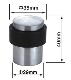 Satin Polished Stainless Steel Interior Door Stops 30x40mm