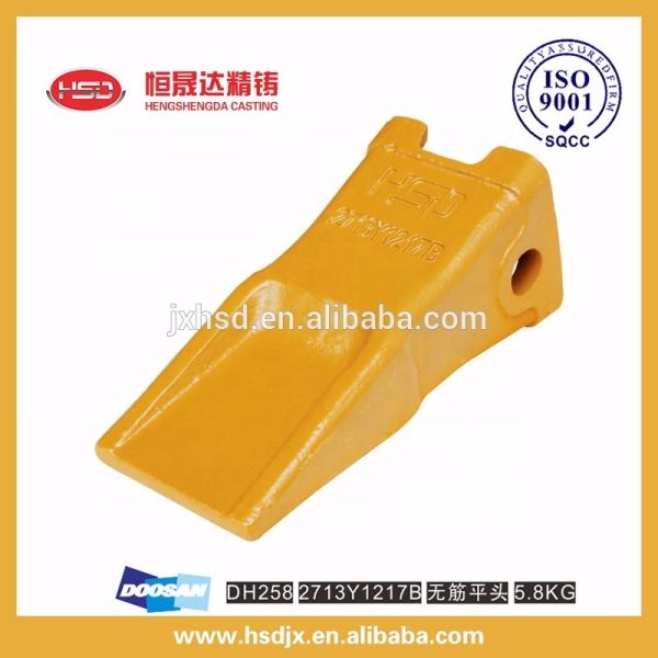 Китайский завод поставщик широкие и разрывные рот тип строительных машин части экскаватора ведра зубы/кончики/точка зуба 2713Y1217