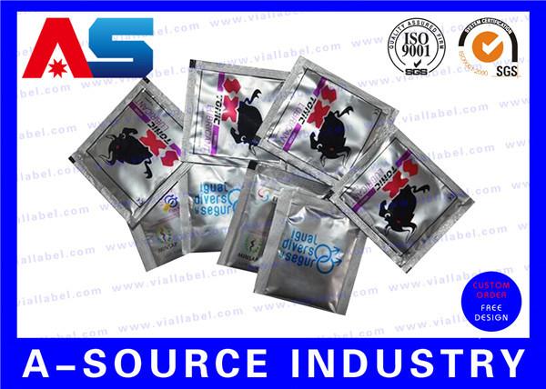 Customized Heat Sealed Aluminum Foil Pouch Oral Jelly Foil Bag Standing Up