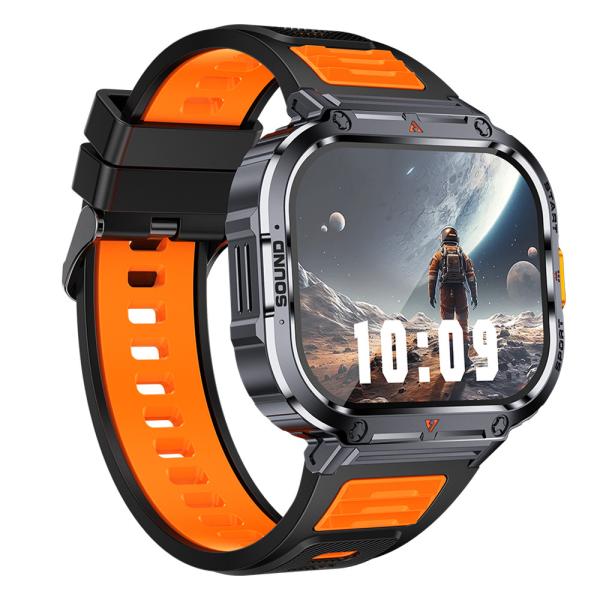 2.0 Military Rugged Outdoor Smart Watch Gps For Men Hiking 400mAh Battery