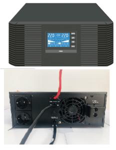Inversor híbrido PWM 50A do poder de onda do seno do sistema solar 500W 600VA