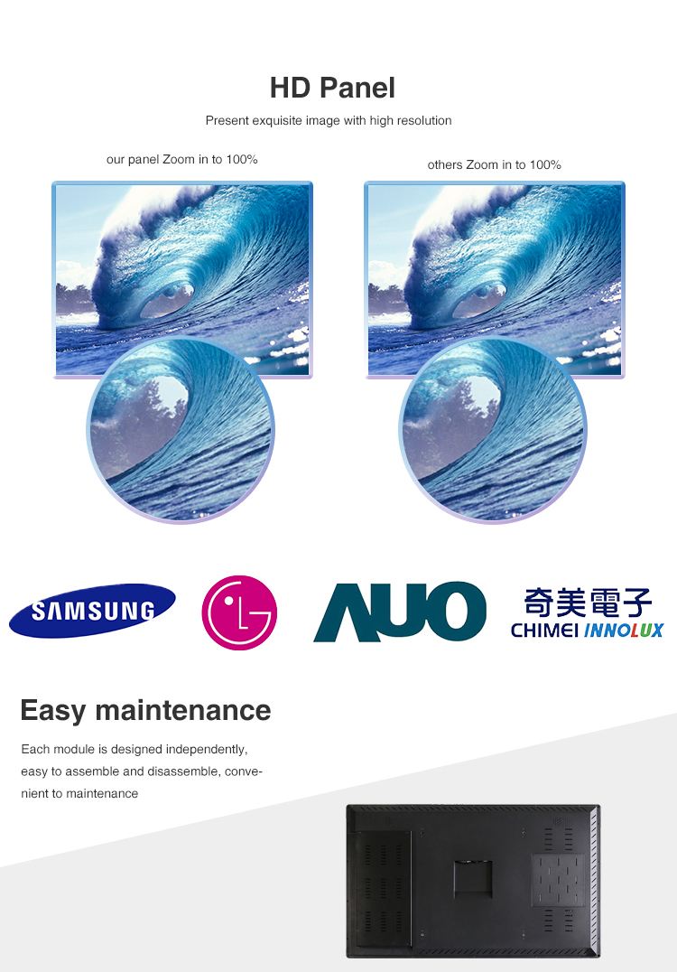 32 Inch Wifi Network Advertising Touch Screen LCD Monitor PC Super Wide 1920 X 1080 Full HD