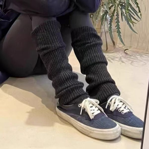 Les femmes de luxe chauffe-jambes en cachemire doux et thermique chauffe-jambes en tricot d'hiver