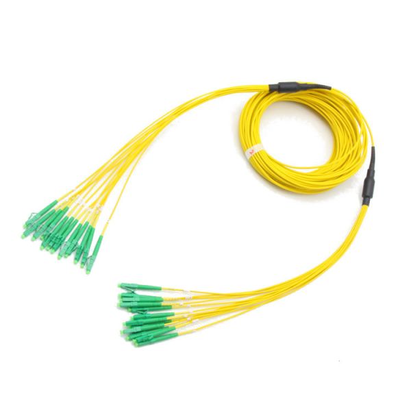 12 Core Pre Terminated Multi Fiber Cables LC/APC To LC/APC 2.0mm Break Out Type