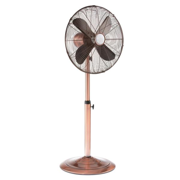 40cm Strong Wind Vintage Electric Fan 45W Adjustable Tilt With Copper Finish