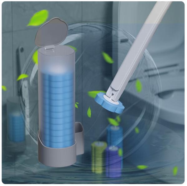 Nettoyage de salle de bains Une brosse de toilette jetable Nettoyeur de toilettes léger pour une salle de bains étincelante