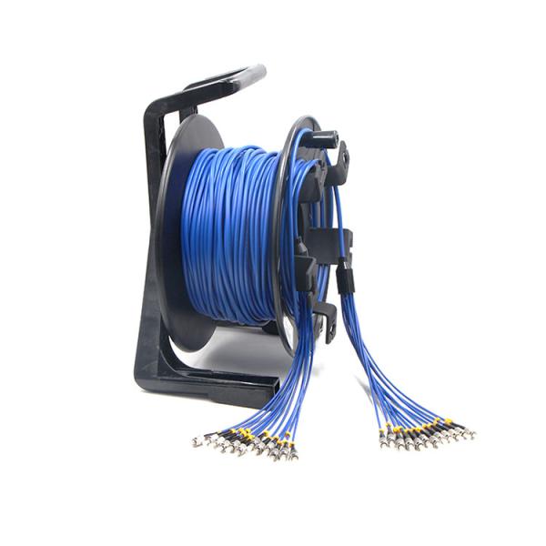 Portable Breakout Fiber Cable Reel With 6/8Core Breakout TPU Outdoor Armored Fiber Optic Cable