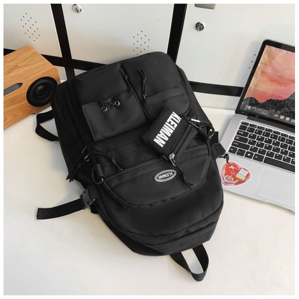 Backpack Custom Waterproof Polyester School Bag for Students Capacity Below 21 litre