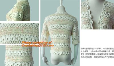 New Sweet Thin, Sweater Tops, Girls Bat short Sleeve, Crochet Cardigans Fall Plain Pattern
