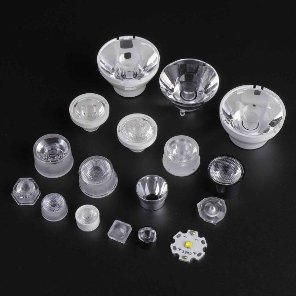 Custom 15mm PMMA LED Lens with 93% Transmittance for High-Power LED Wholesale