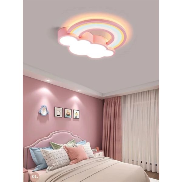 Princess Room Light Fixtures Bedroom And Warm Simple Cartoon rainbow ceiling light(WH-MA-300)