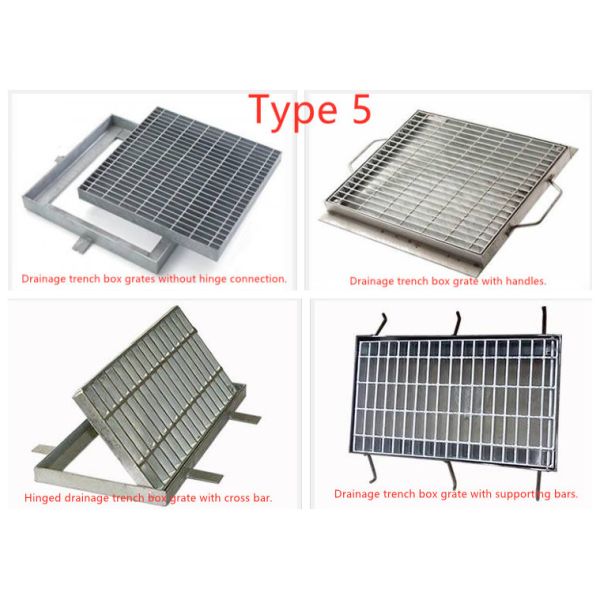 6mm Hot Dipped Galvanized Grating Trench Cover For Driveway