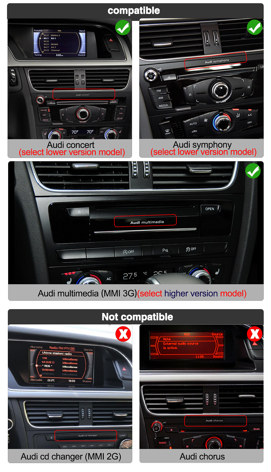image.png 10.25' экран Для AUDI A4 A5 2008-2016 Низкий левый водитель Android Автомобиль мультимедиа