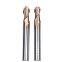 8mm Dia R4*8*16*8*60 2Flutes TiAISiN Carbide Ball Nose End Mill Pour l'acier au carbone alliage d'acier en fonte