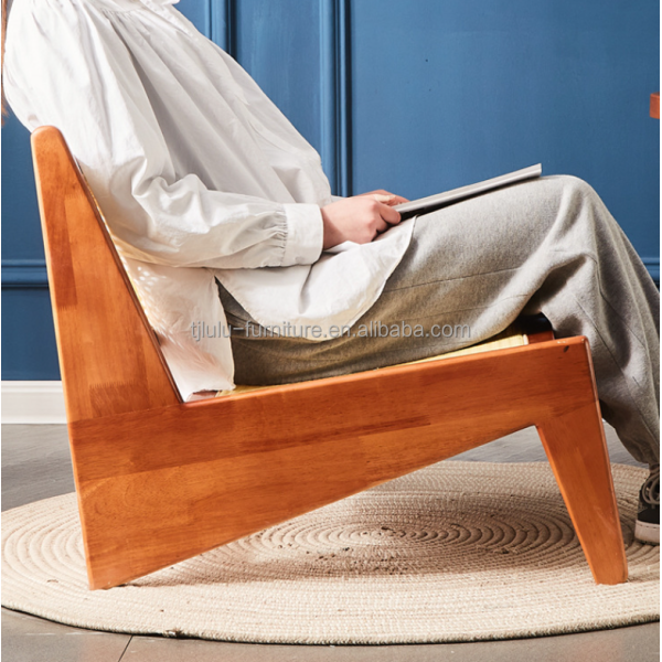 Design Classical Solid wood rattan chair with Lacquered Finish NO Folded modern nordic Lounge chair