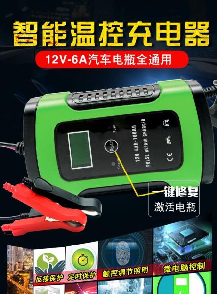 Big 12V 24V 10A 8A Commercial Truck Battery Charger Automatic Switching