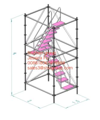 10m portable mobile tower Aluminum Mini Scaffold horizontal pipe