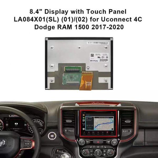 8.4 Inch IPS TFT LCD Touch Screen TFT Display For Chrysler Jeep Ram Car Navigation