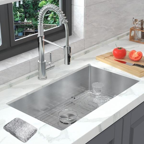 1 Bowl 304 Undermount Stainless Steel Kitchen Sink