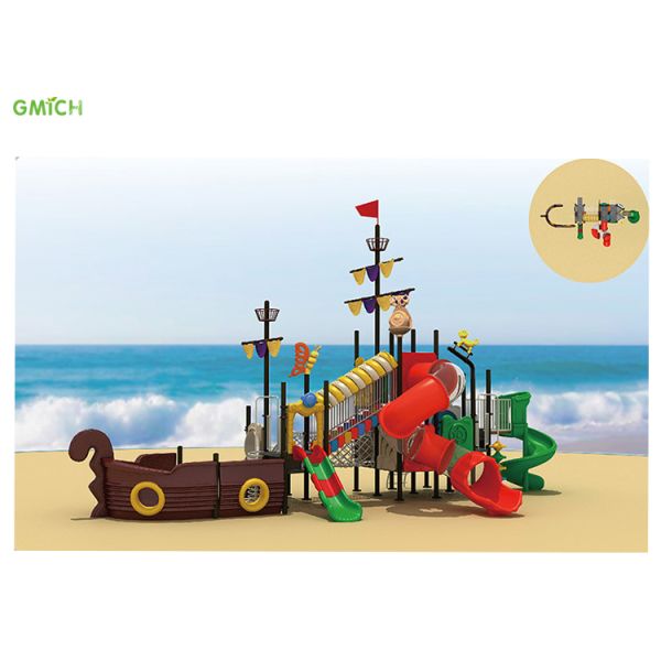Kids Outdoor Playground Toy Plastic Slide Combination Playground Sets Outdoor Play Ground Equipment