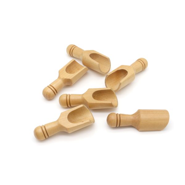 Mini Wooden Kitchen Utensils Candy Washing Powder Wooden Spoon Set