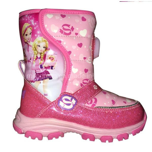 Magic Tape Non Slip Soft Winter Snow Boots For Kids