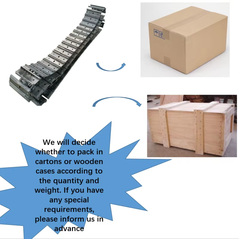 Chenille de caoutchouc pour mini-pelle légère de 0,8 à 1,5 tonne, accessoire pour petite pelle