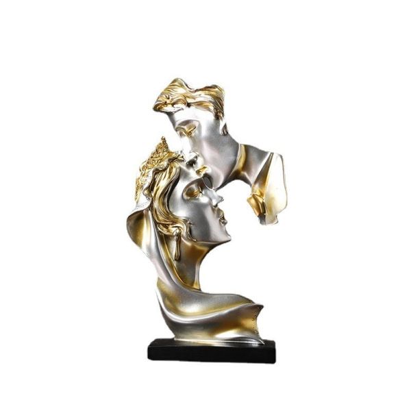 Unique Birthday Gift Creative Bamboo Resin Thinker Statue for Eco-conscious Homes