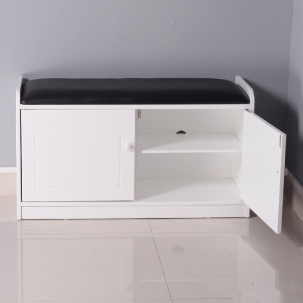 Living Room 90cm width Retro Sponge Pad Entryway Shoe Bench