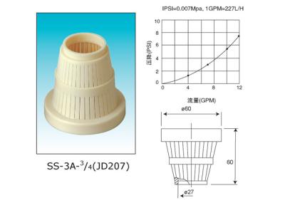 Top & bottom water distributors for top mount autotrol filter & softener control valves Riser pipe Dia 3/4