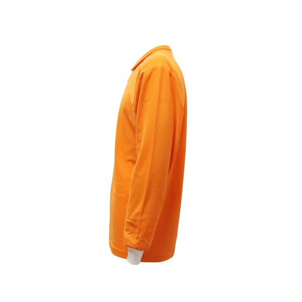 180GSM Orange Long Sleeve T-SHIRT & POLO 100% Polyester
