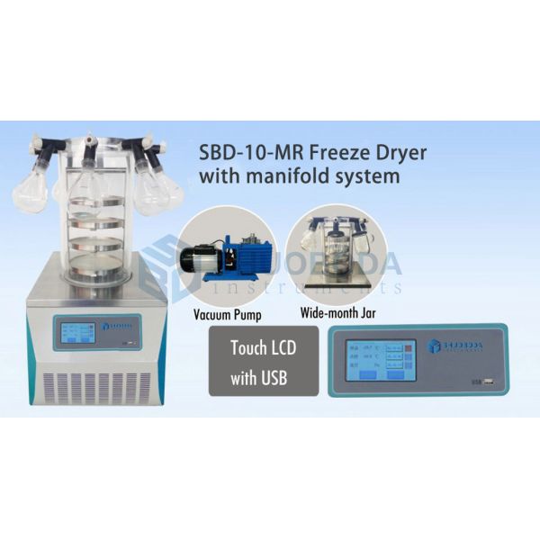 SBD-10 Series Air Cooled Laboratory Freeze Dryers With Manifold System