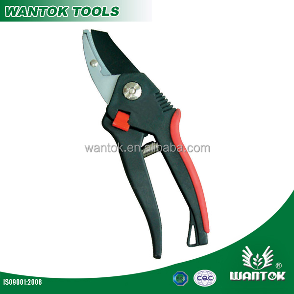 Not Coated Finishing Die Casting Aluminum Handle Pruning Shear/Secateurs with Nylon Grip