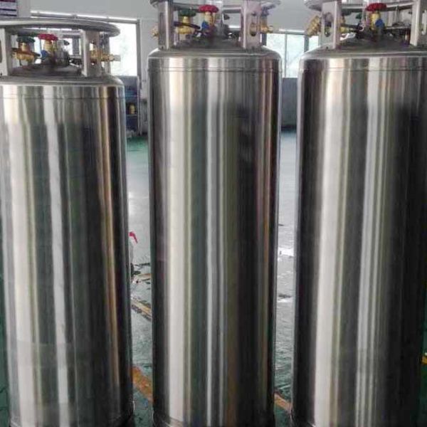 Fast Filling Industrial Gas LNG Cryogenic Dewar Cylinder For Nitrogen Storage