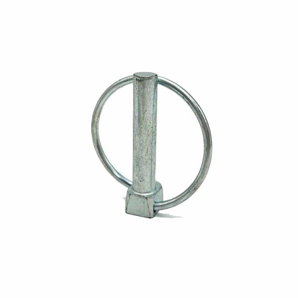 5/16'' Lynch Pin Lock Safety Linch Pins Carbon Steel White Zinc Effective Length 1-3/4'' For trailer Truck and Excavators