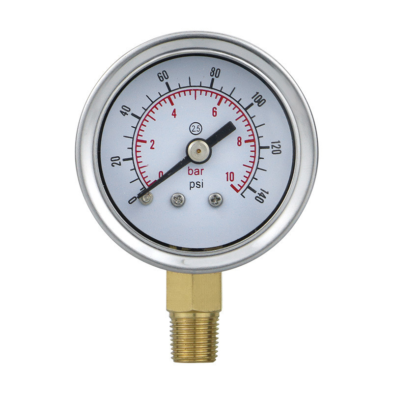 1.5 inch 40bar/psi stainless steel case brass connection dry pressure gauge manometer