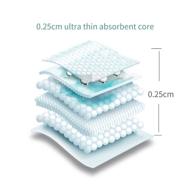 Hydrophilic Non Woven Cotton Thin Baby Pull Up Diapers