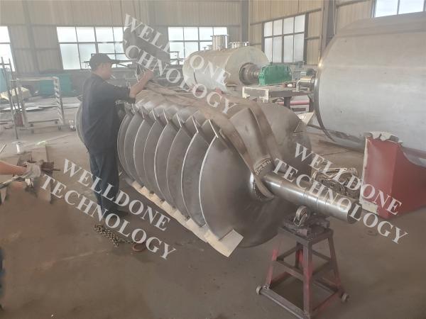 150KGS/Batch Round Disc Rotary Vacuum Dryer For Slurry Paste