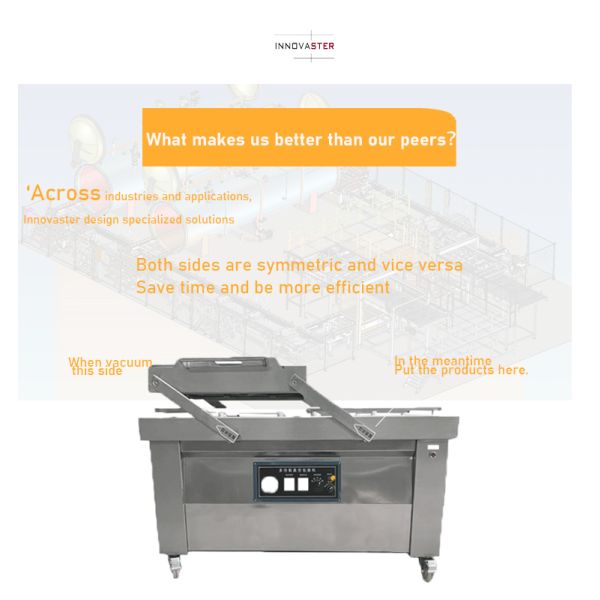 240Pa or Less Vacuum Food Vacuum Sealer with All Stainless Steel Double Vacuum Chamber