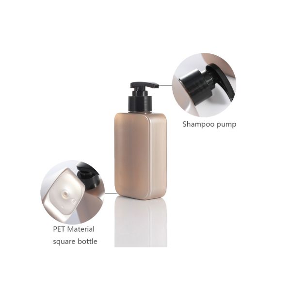 Бутылки насоса шампуня нажима лосьона ЛЮБИМЦА тонкого угольника 200ml